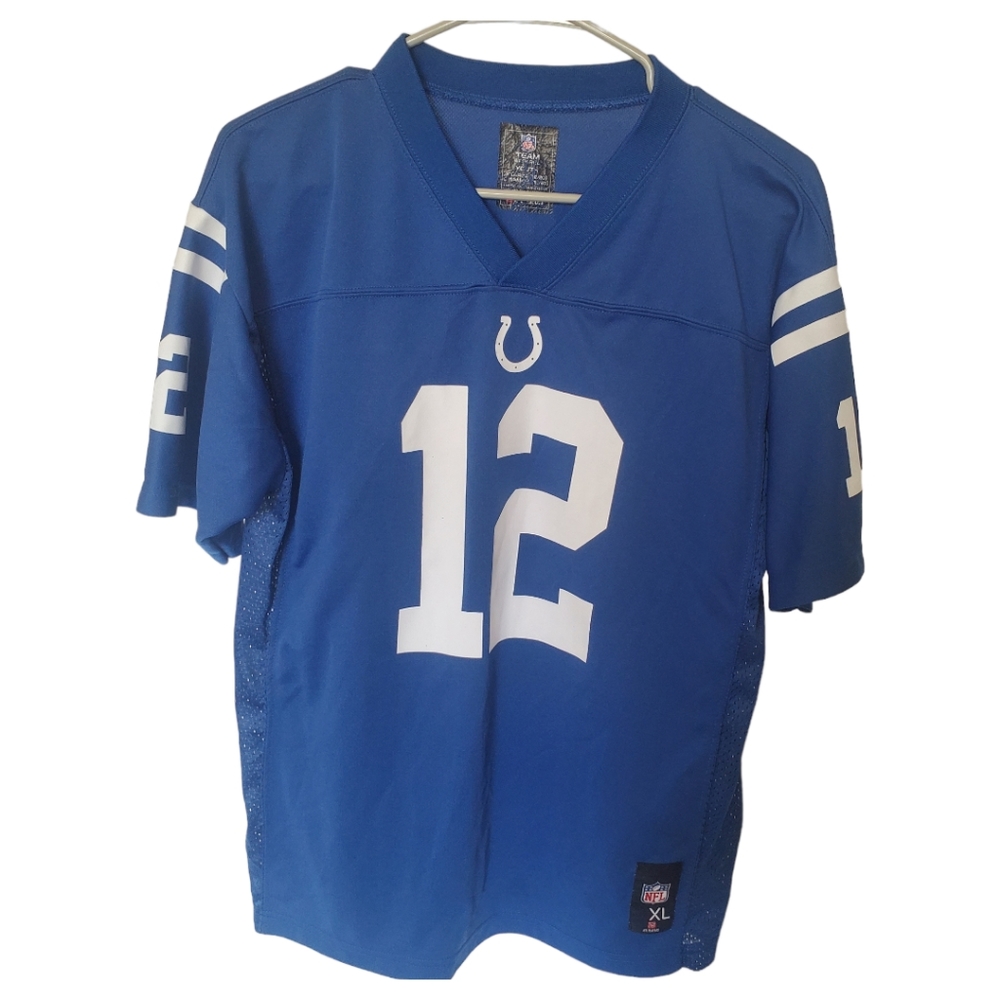 Andrew Luck NFL Colts Football Jersey Youth XL Blue White Indianapolis QB